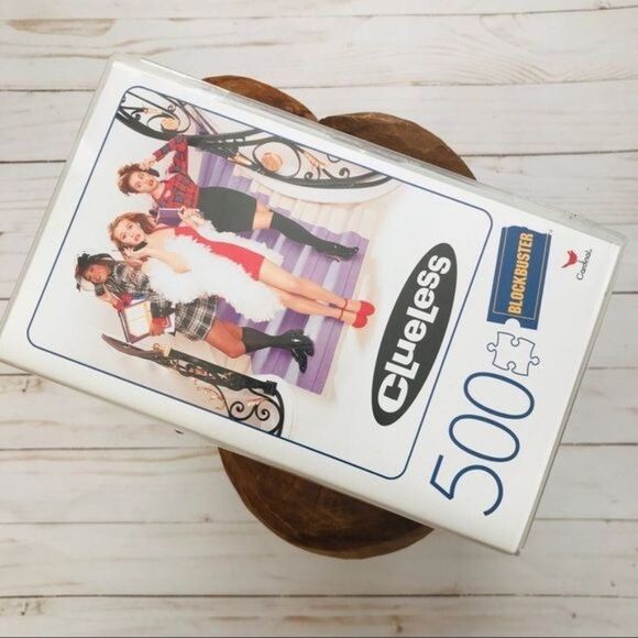 Clueless Movie Blockbuster 500pc Puzzle In Plastic VHS Case - Picture 4 of 6